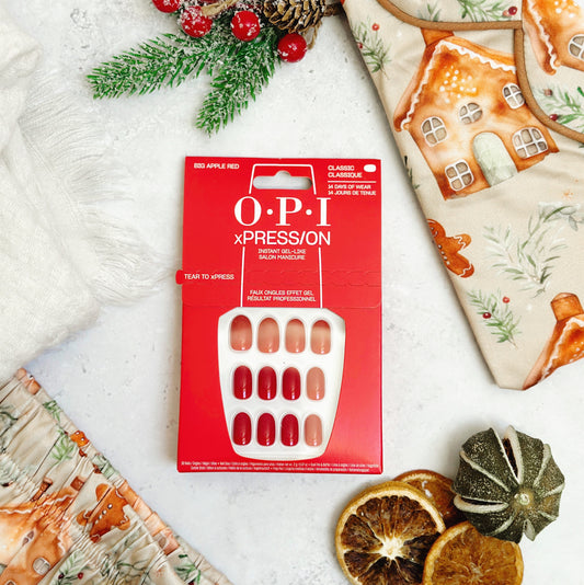 O.P.I Big Apple Red Classic Press On Nails